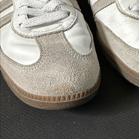 Adidas Men's Size 8.5 White and Green Classic Sneakers - Picture 8 of 9